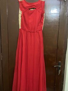 Elegant Embroidered Red Kurta