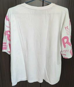 White &amp; Pink T-Shirt