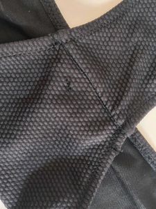 Black Textured Bikini Bottom