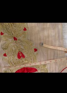 Red Golden Wedding Kurta Suit Set