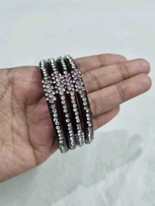 Designer Embellished Bangles Set Combo (8 pieces)