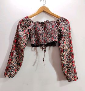 Women Multicolor Printed Crop Top