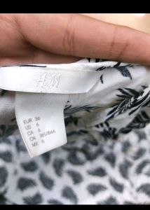 Leaf Print Casual Dress