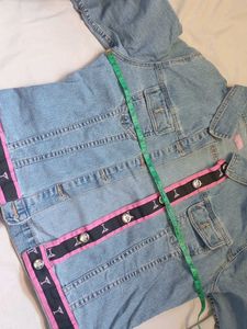 Denim Jacket with Cocktail Ribbon