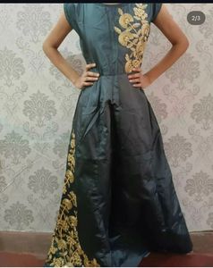 Elegant Embroidered Ethnic Gown