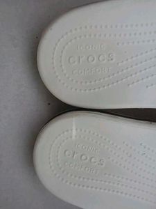 ✨️Original White Crocs Slides✨️