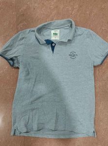 Men's Grey Polo T-Shirt