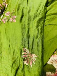 Green Floral Kurta Set with Dupatta