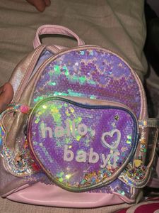 Sparkly Heart Sequin Mini Backpack