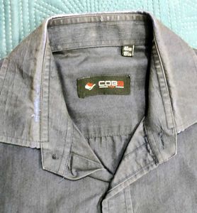 Men's Casual Button-Down Nevy Blue Shirt