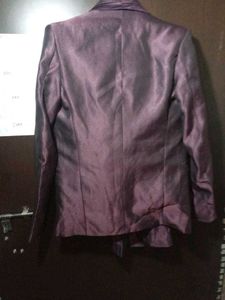 Elegant Purple Suit with Vest and Tie