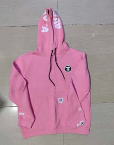 Aape Pink Hoodie Unisex Size M