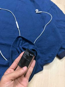 Blue T-Shirt with Earphones