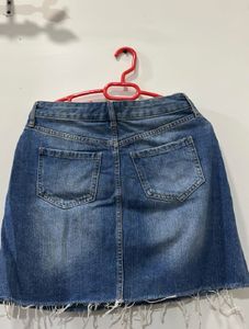Womens Denim Mini Skirt