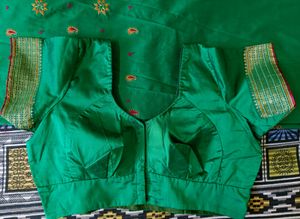 Saree with stitched blouse