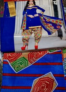 Vibrant Blue Kurta Set with Patiala Pants