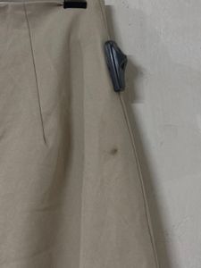 Chic Beige Wide-Leg Trousers