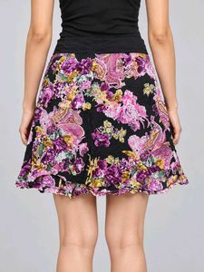 Floral Print Mini Skirt
