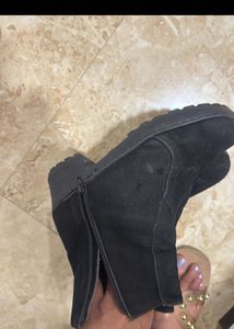 Black Suede Ankle Boots