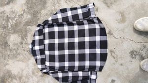 Classic Black &amp; White Checkered Casual Shirt