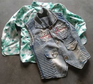 Boys Shirt with Half Sleeves Jacket