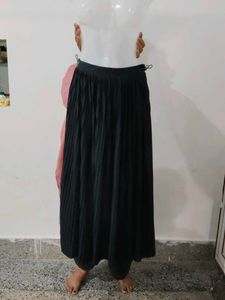 Bonobo Charcoal Crinkle Midi Skirt(EU 36