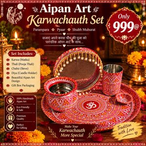Hand-painted Pooja Thali