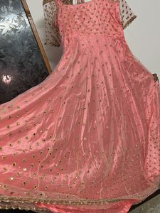 Elegant Pink Embellished Gown
