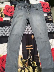 Men's Grey Denim Jeans
