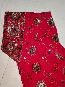 Pretty Maroon Colour Saree ❤️