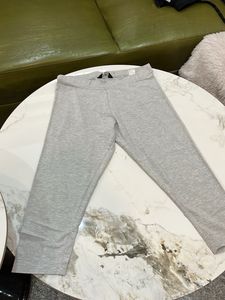 Grey Cropped Leggings