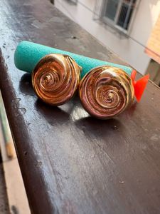 Gold Swirl Earrings