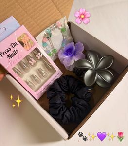 Cute Accessory Set with Press-On Nails