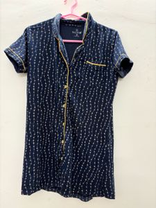 Cozy Blue &amp; White Pinstripe Pajama Set