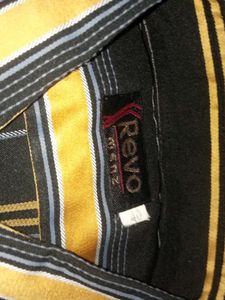 Men Shirt Black And Yellow In Colour