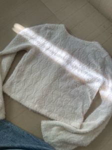 white sweater top
