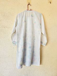 Embroidered Cotton Kurta
