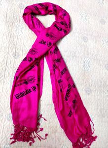 Pink 'Shri Mahakal'Sawan Special Stole, Brand New!