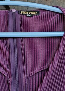 Elegant Pleated Maxi Dress