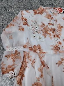 Beautiful Floral Print Maxi Dress
