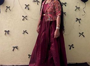 Maroon Lehenga Choli Set