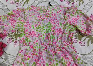 Floral Print Tiered Dress