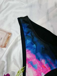 🇳🇿💫🎀Vibrant Geometric Print Bikini Bottom