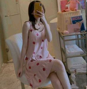 🍓Pink Strawberry Print Nightgown🍓