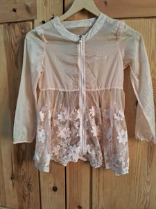 Floral Lace Peplum Jacket
