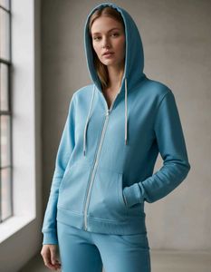 Cozy Blue Zip-Up Hoodie