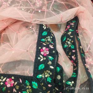 Elegant Embroidered Lehenga Skirt