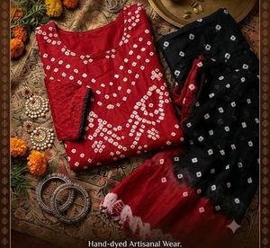 Stylish Bandhani Print Kurta Set