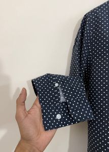 Men's Polka Dot Shirt with Cartoon Print