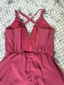 Chic Pink Fit and Flare Dress